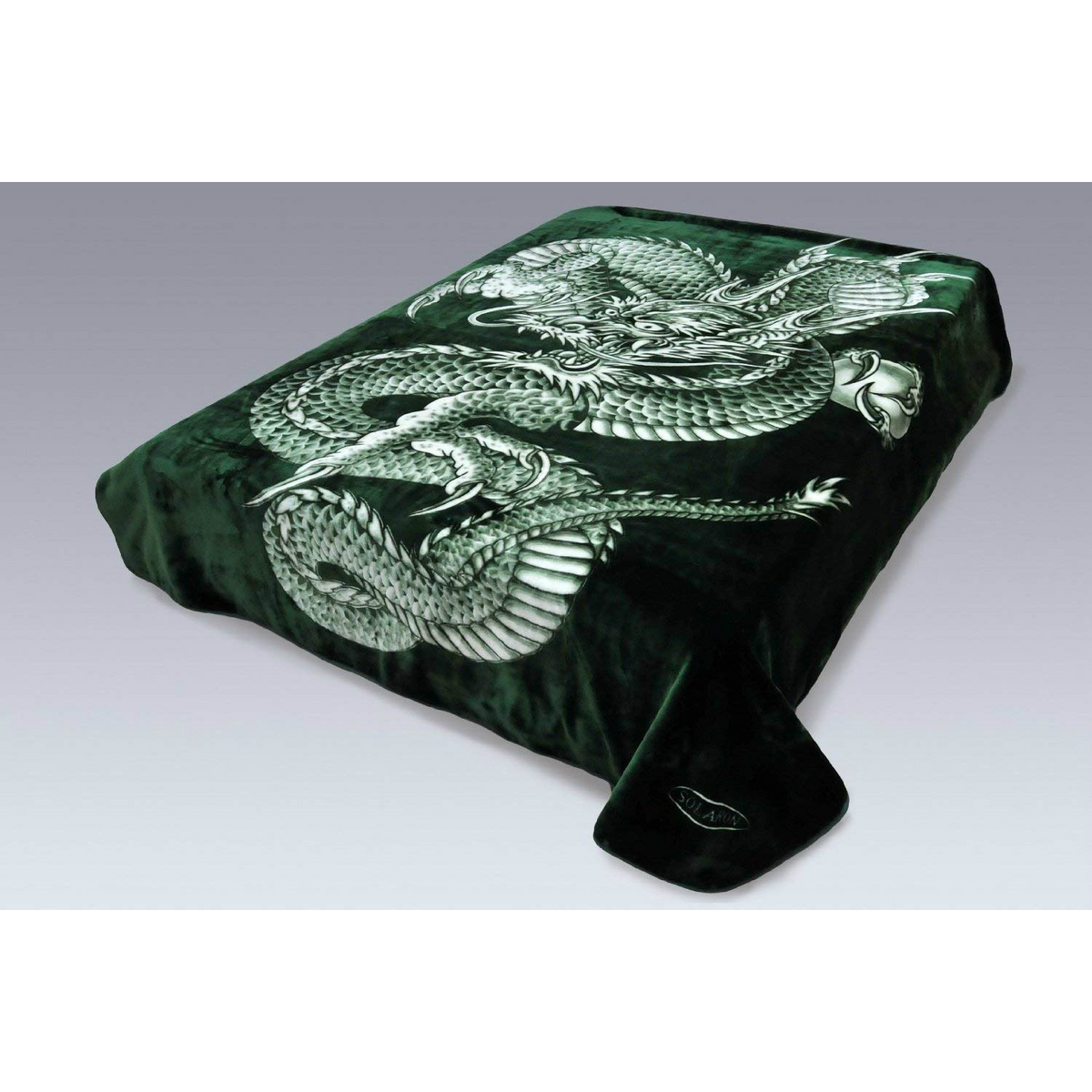 Solaron Super High Quality Thick Mink DRAGON Blanket FOHOG