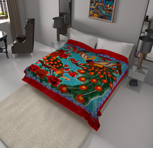 Load image into Gallery viewer, SOLARON Peacock Blanket