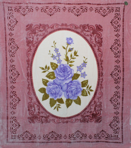SOLARON Purple Flower Blanket