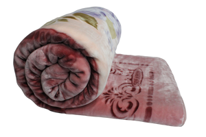 SOLARON Purple Flower Blanket