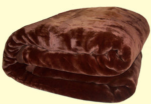 Solaron Blanket throw Thick Acrylic Mink Plush Solid Heavy Weight