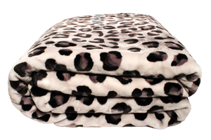 SOLARON Leopard Print Blanket