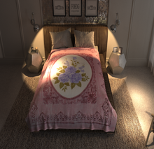 Load image into Gallery viewer, SOLARON Purple Flower Blanket
