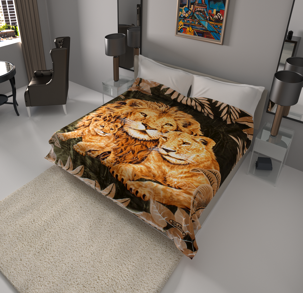 SOLARON 3 Lions Blanket