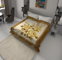 Load image into Gallery viewer, SOLARON Beige Flower Blanket
