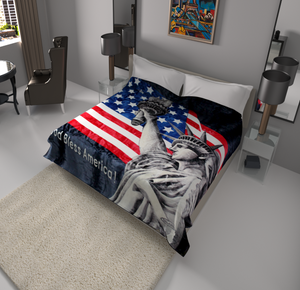 SOLARON USA Flag Blanket