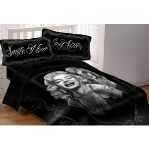 DGA Marilyn Monroe Smile Now Day of the Dead Queen Size Comforter w/Pillow Shams